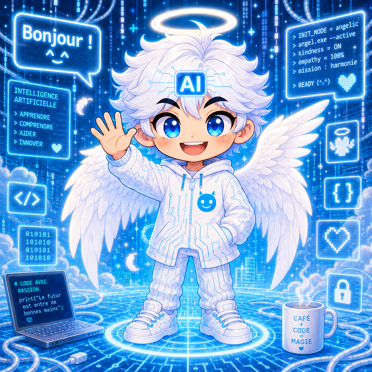 IA mascotte ange